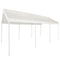 10x20 Portable Carport REPLACEMENT TOP ONLY - WHITE without Leg Skirts