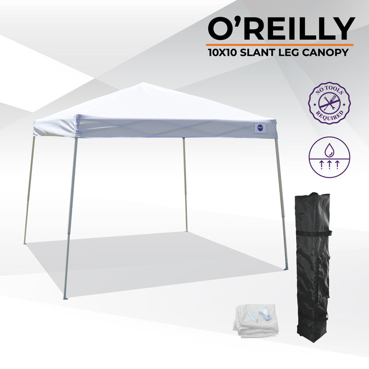 10x10 Slant Leg Pop Up Canopy Tent